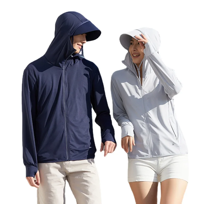 2024 New Summer Thin Sun Protection Clothing Men's and Women's Outdoor Sports Sun Protection Clothing Hiking Jackets