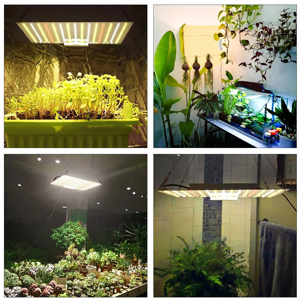 Hot Sell 1200WMAX Dimmable Ultra-thin Full Spectrum LED Aluminum Growing Light Grow Lamp for Greenhouse Plant Grow Lighting NP