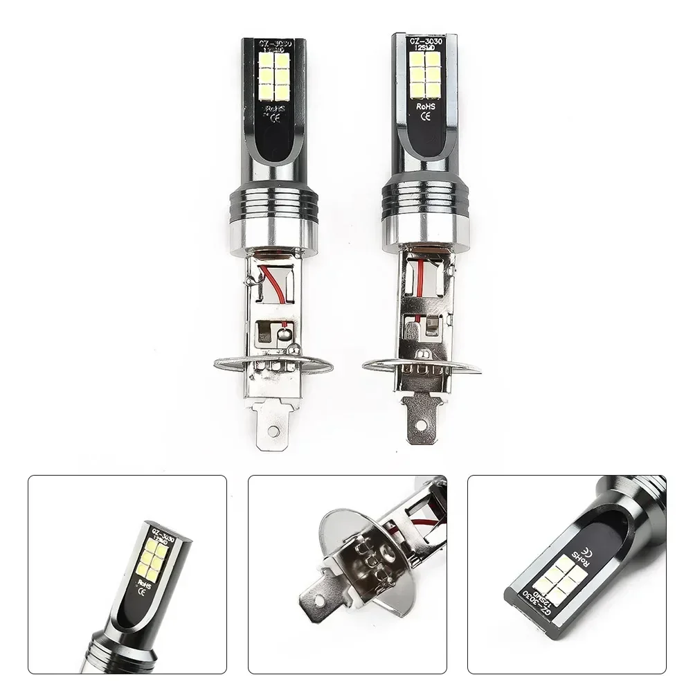 2pcs H1 LED lights bulbs car headlight side COB LED bulb light 14000LM 6000-6500K white high low beam lamp