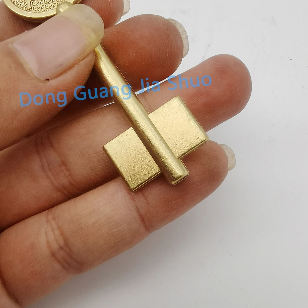 Key Embryo of Irregular Safe JS 2363 New Double Flagpole Key BRASS Blanks for Locksmith