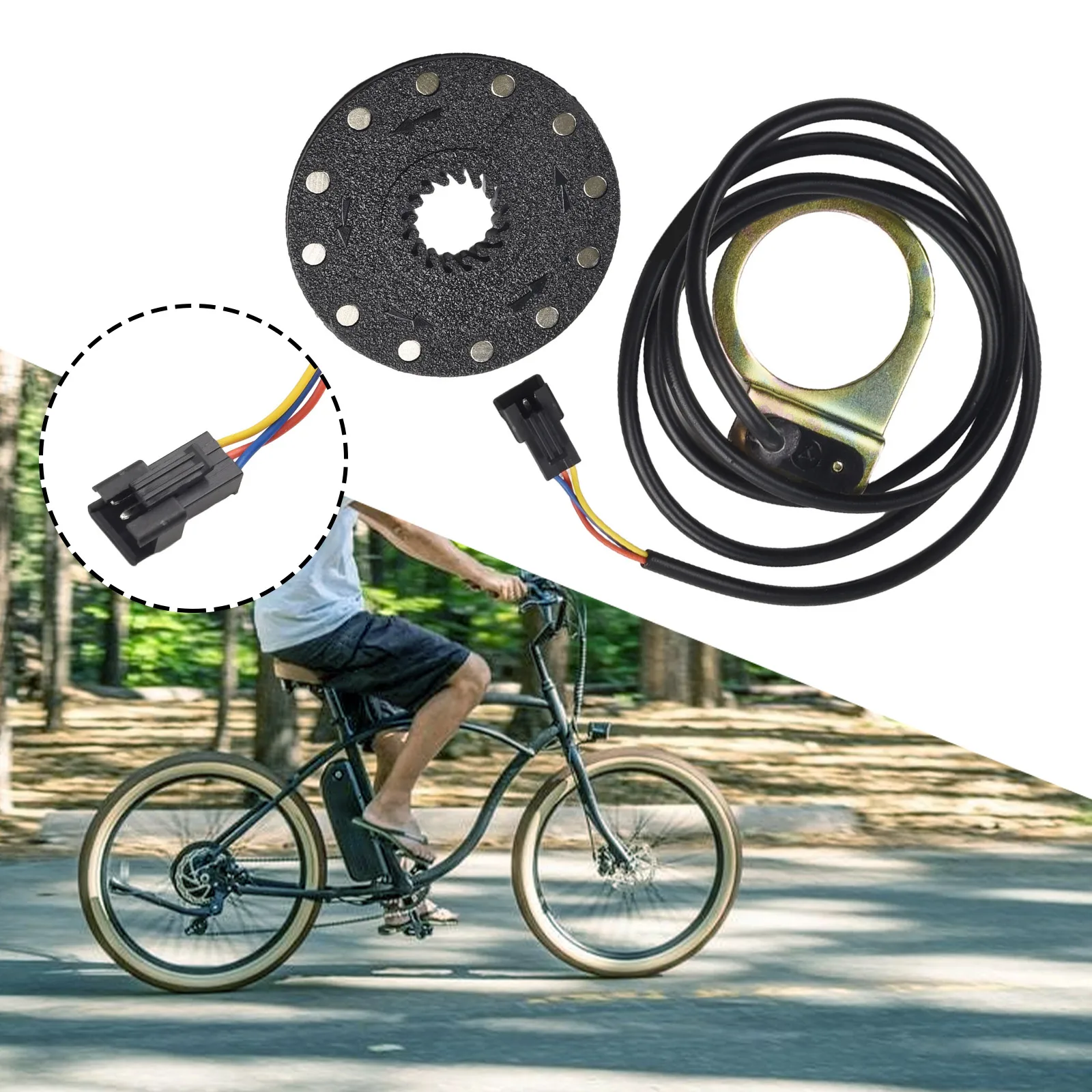 Impulsassistent Sensor 5/8/12 Magnete PAS Geschwindigkeitssensor Fahrradpedalsystem E-Bike Lithiumbatterie Elektrofahrrad Booster – Detail 33