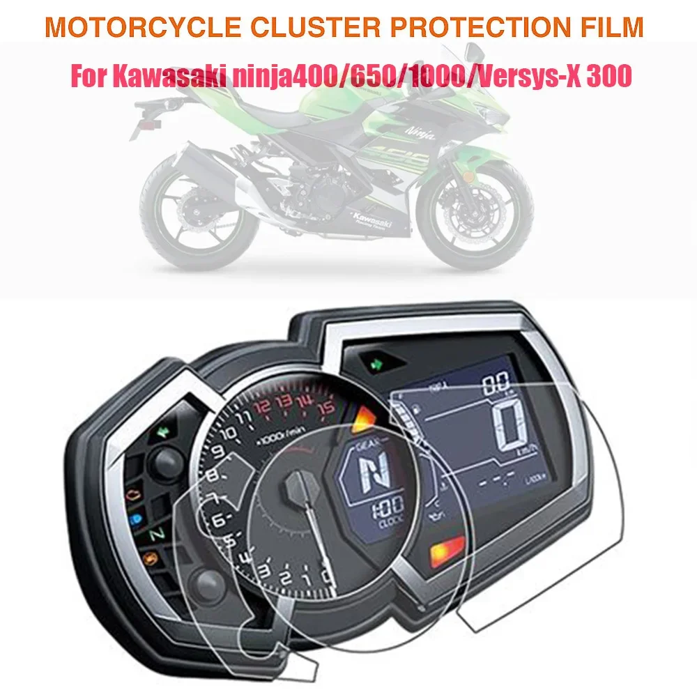 Instrument Protective Film Dashboard Screen Protector For Kawasaki NINJA 400 250 650 1000sx Z1000SX ZX6R ZX25R VERSYS X300 X250
