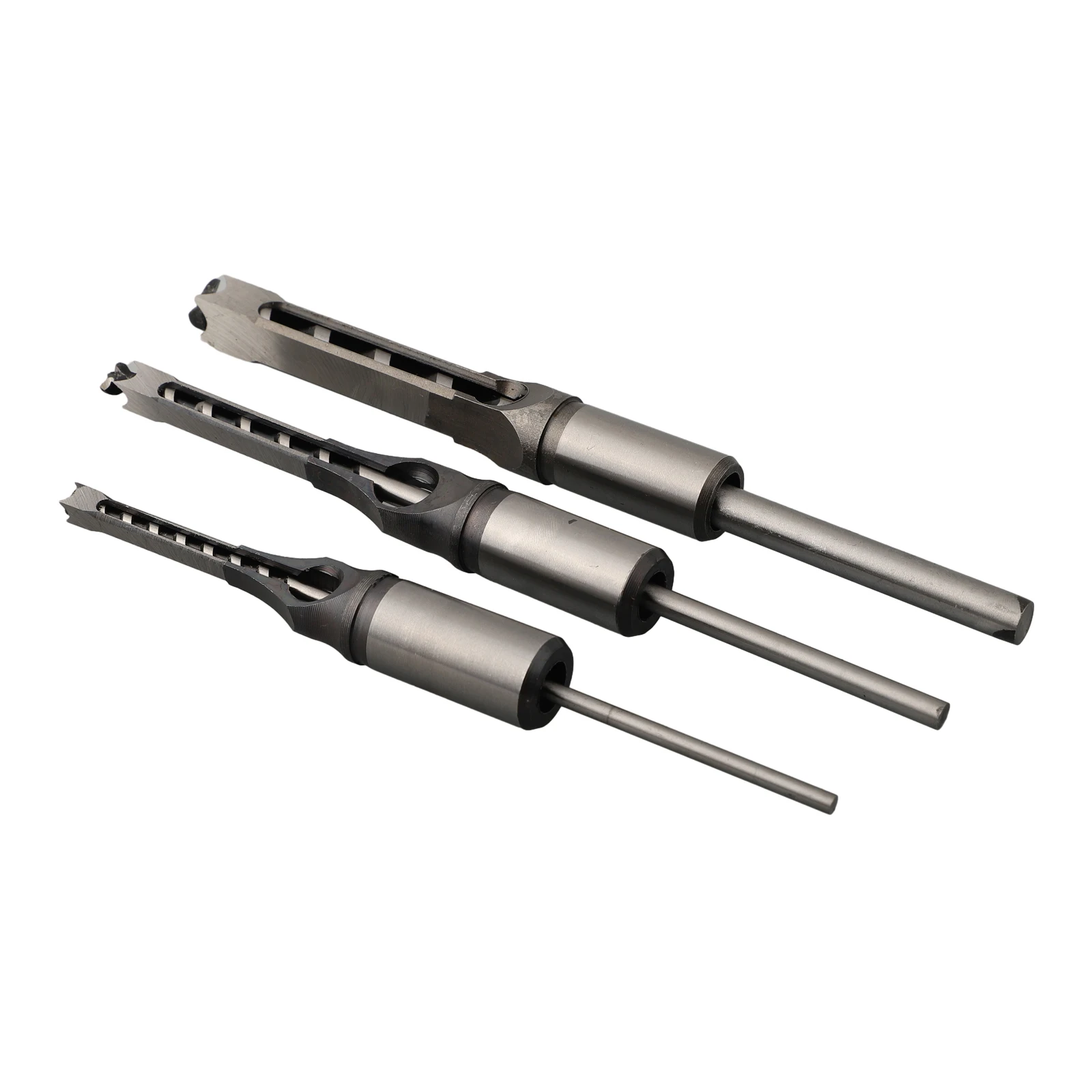 

3Pcs 6mm/8mm/12.5mm Square Hole Saws Auger Drill Bit Set Mortising Woodworking Saw Mortise Chisel Power Tool Accessories