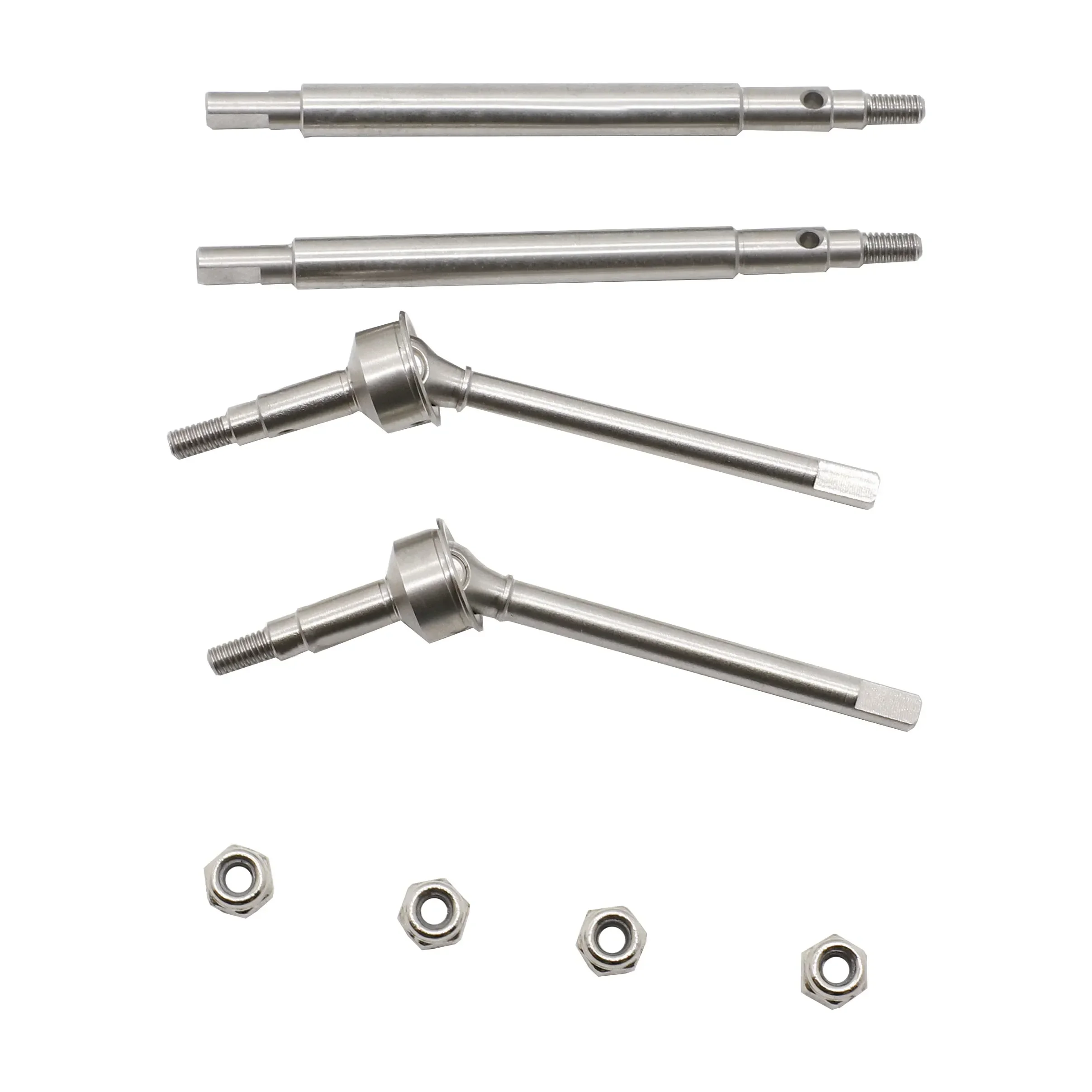 

Передний и задний приводной вал из нержавеющей стали CatRC, привод CVD для TRX4M Φ 1/18, детали для обновленного радиоуправляемого гусеничного автомобиля, аксессуары