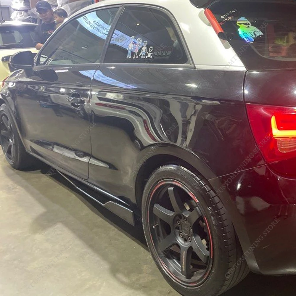 Per Audi A1 S1 8X Minigonne Laterali Extension Rocker Panels Lip Splitter A1 S1 Fsi Tfsi Tdi 2/4 Door 2010-2018 Bodykit Tuning