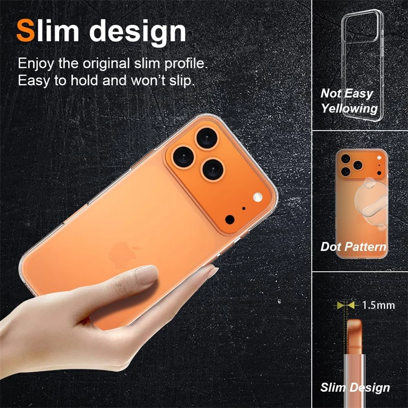 Ultra Thin Soft TPU Transparent Phone Case - Clear Cover
