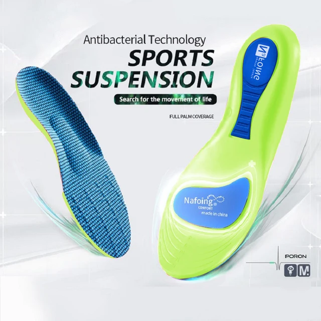 Orthopedic Insoles for Feet Sport Shock-absorbing Insole for Shoes Arch Support Plantar Fasciitis Templates Pads Men Women Sole 2