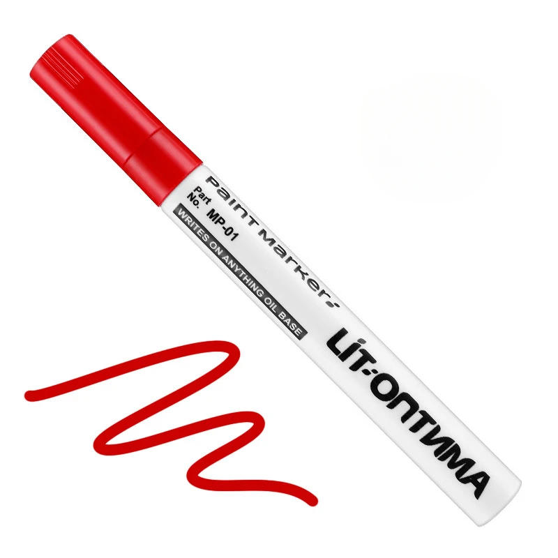 1 Pcs Colorful Permanent Paint Marker Waterproof White Markers 12 Colors Tire Tread Rubber Fabric Metal