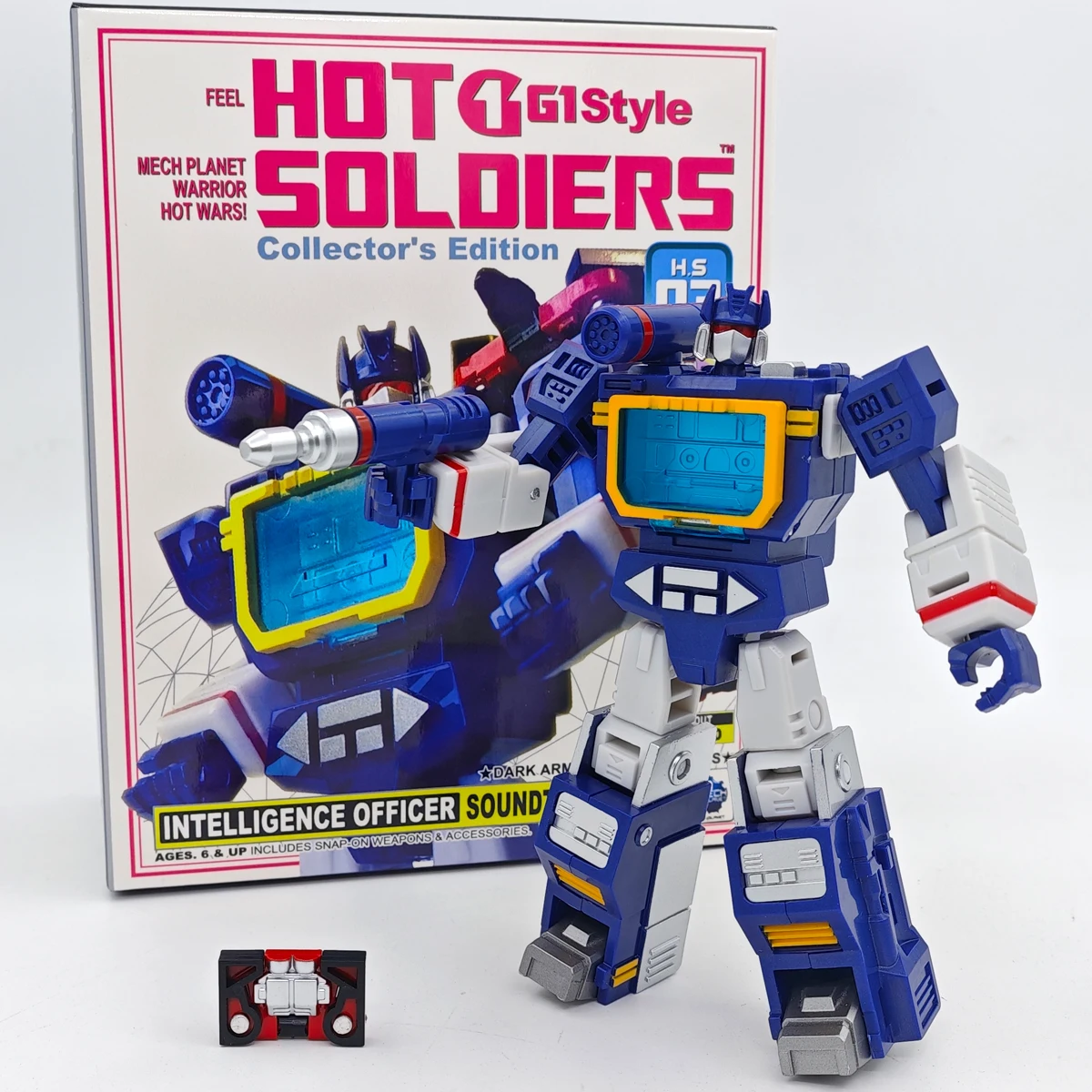 HOT SOLDIERS HS-03T インテリジェンスオフィサー　非正規 MFT HS-03 HS03 Hot Soldiers Mini Soundwave With Laserbeak