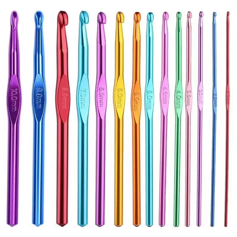 Crochet hooks needles knitting supplies 5pcs 2mm-10mm sewing yarn craft tools