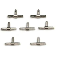 4mm Stainless Steel T Shaped Connector 3 ways Aquarium Fish Tank Air Pump Connector Control Valve Air Pipe Tube Accessories 1