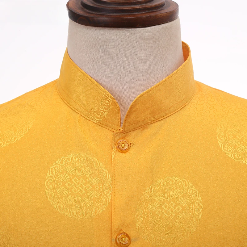 Summer Lama Vest Short Sleeved Tibetan Monk Clothes Short Jacket Vest Tibetan Missionary Monk Clothes