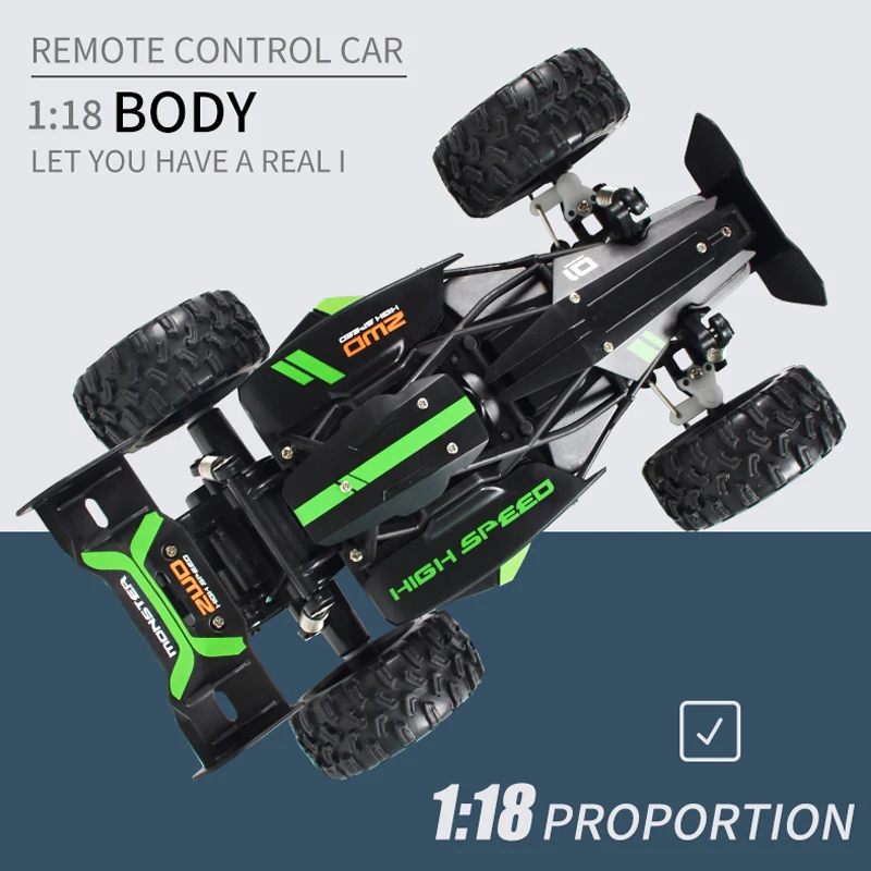 Rc Car Toys for Boys High Speed Remote Control Truck Cross-Country Cars Children Gift 2.4G Off-Road Vehicle 1:18 Electric Model 3