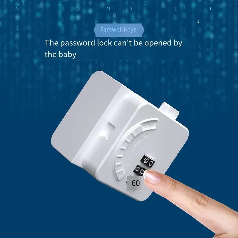 1/3pc Password Anti-Pinching Hand Cabinet Drawer Locks Plastic White Safety Buckle for  Kids Protection  Baby Safety Drawer Lock