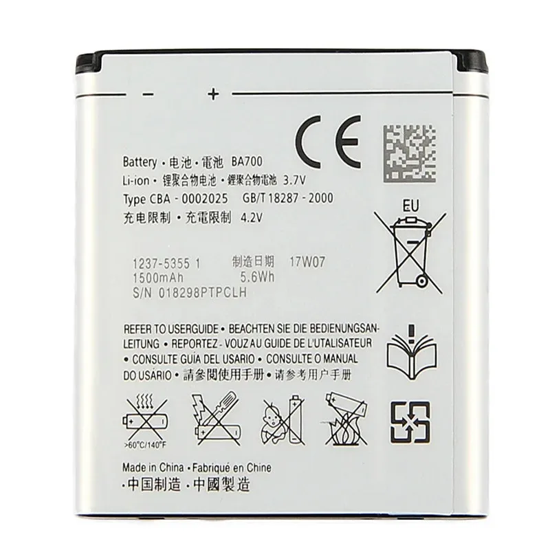 

Original Quality BA700 Battery For Sony Ericsson MT11i MT15i MK16i ST18i St18a SO-03C For Xperia Neo / Pro / Neo V / Ray Battery