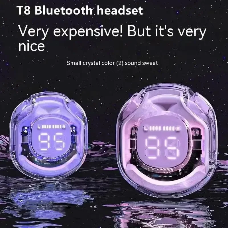 Wireless Bluetooth Earbuds with LED Display for Mobile Phones