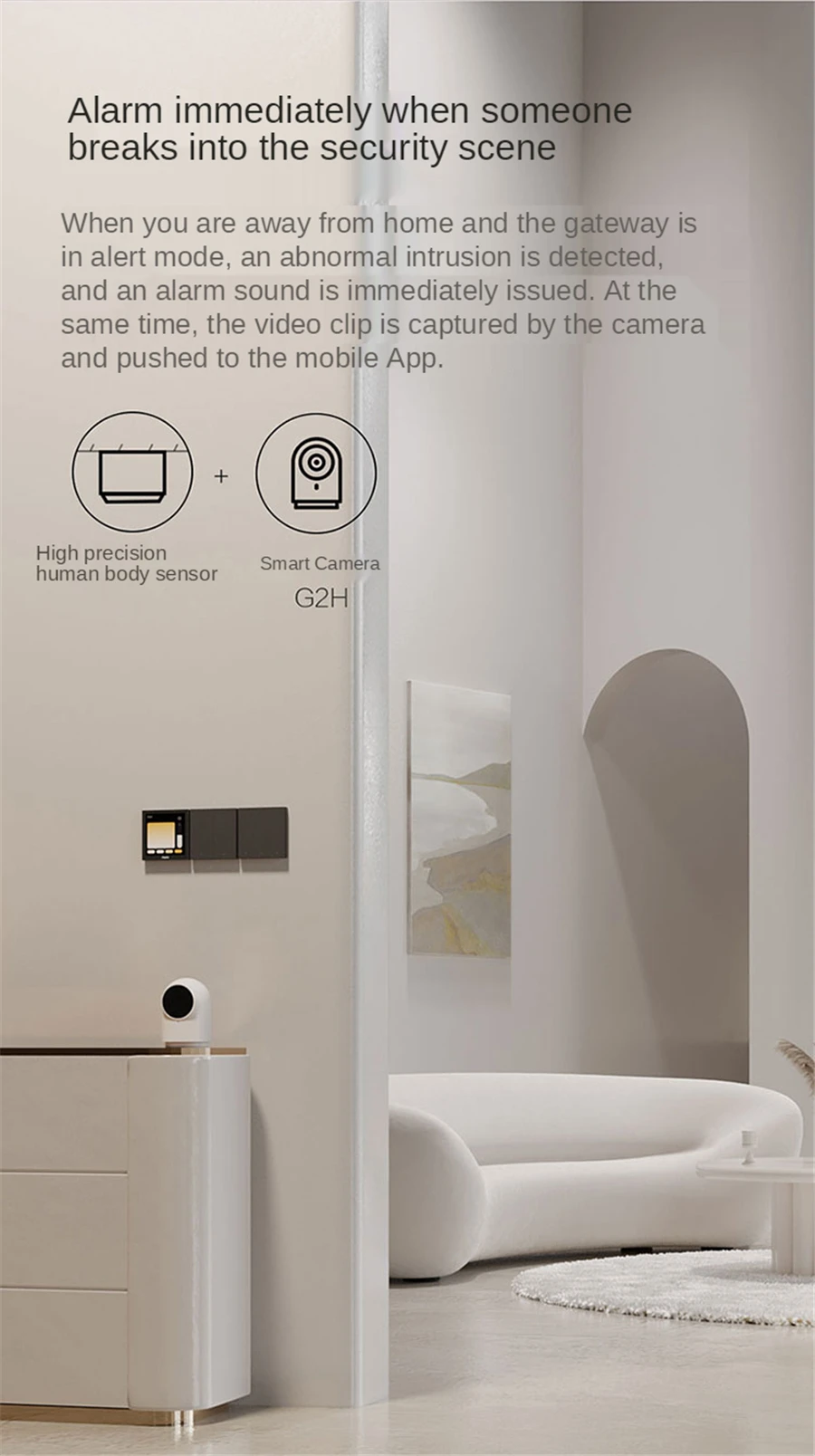 High Precision Human Sensor Smart Home Body Motion Sensor ZigBee 3.0 Wireless Co