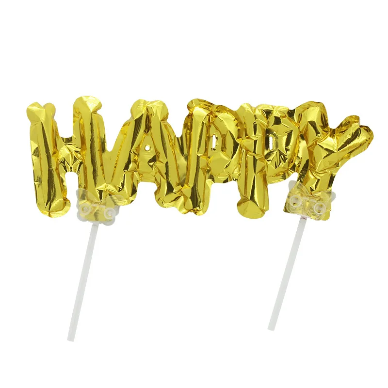 5Inch Gold Foil Balloons Number 0-9 for Cake Decorations Mini Cupcake Topper Wedding Birthday Party Supplies Baby Shower