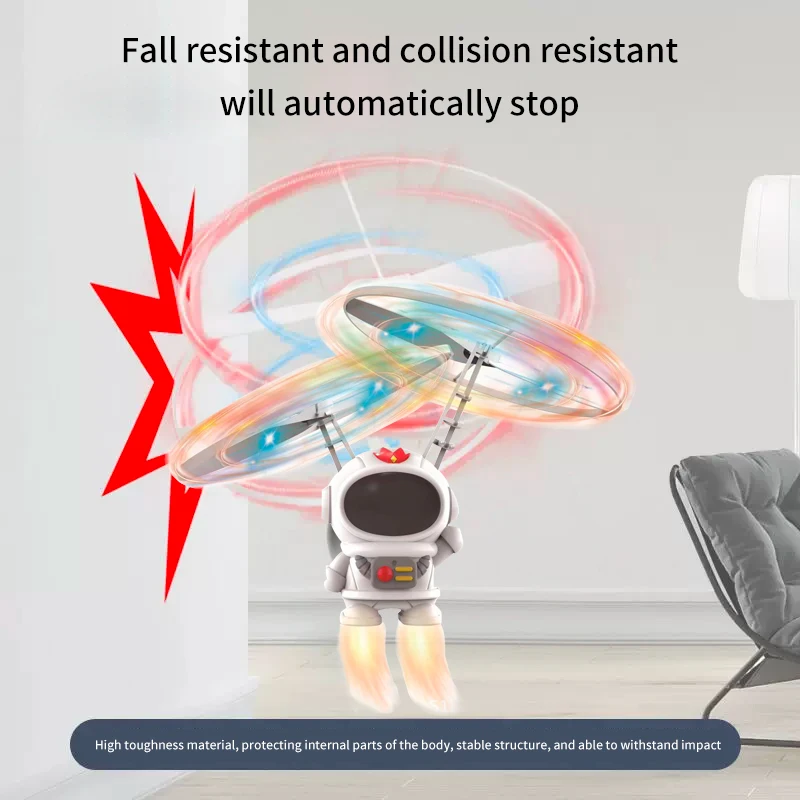 Astronaut Vehicle Toy Levitating Luminous Astronaut Induction Rotatable Ball Wire Man Children Toys