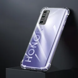 Durable Soft Silicone Shockproof Transparent Phone Case with Airbag Corners for Honor 30i (Clear)