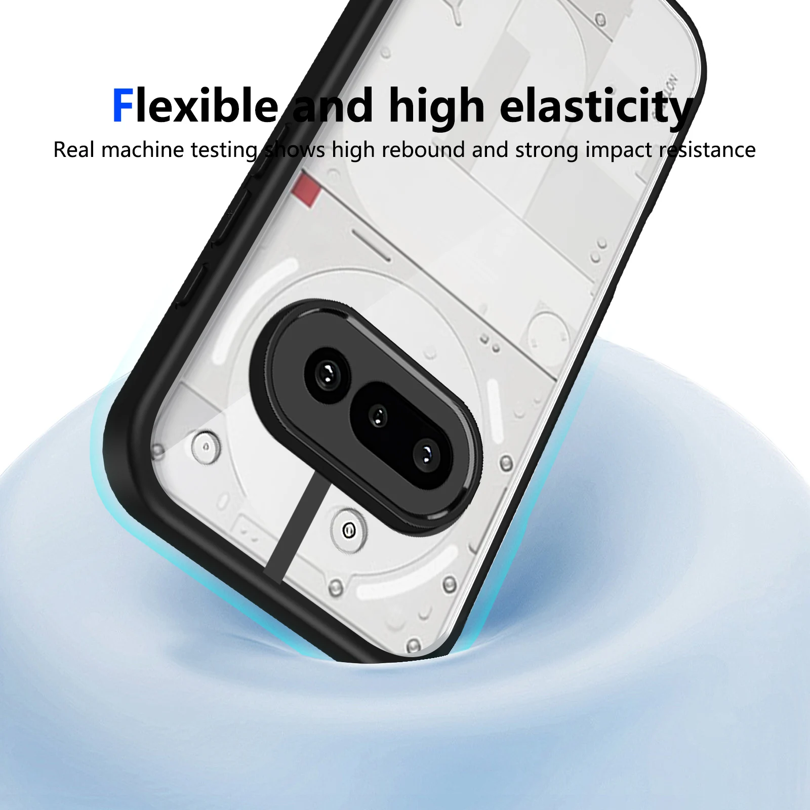 Transparent Shockproof Protective Back Cover Case