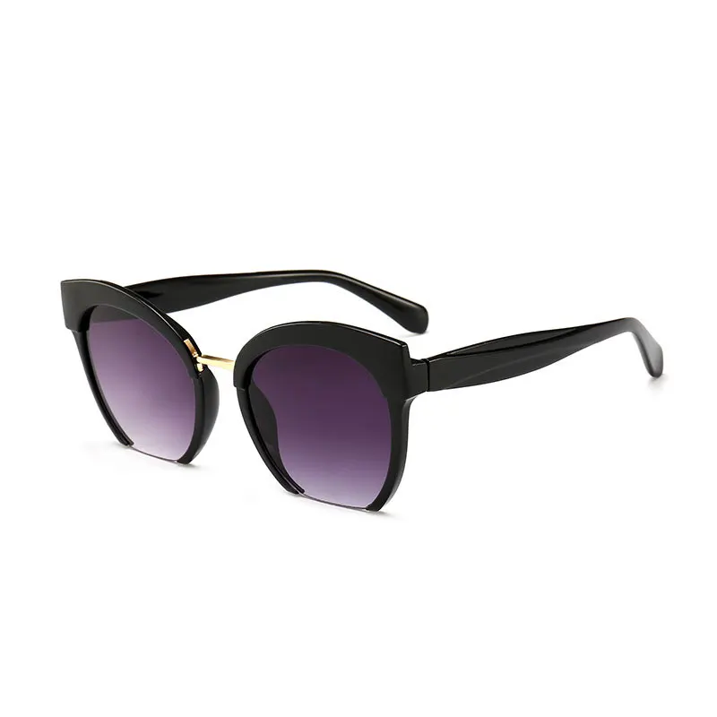 

Luxury Brand Vintage Designer Half Frame Frame Sunglasses Woman Sun Glasses For Men Female Cat Eye Gradient Shades Oculos De Sol
