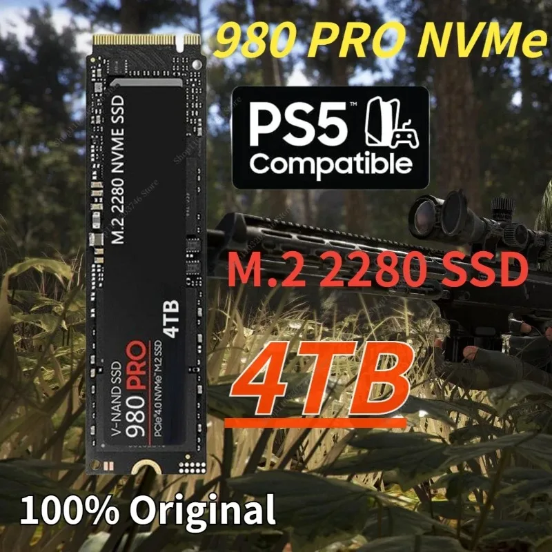 

100% Original New 980Pro 8TB 4TB 2TB 1TB Internal Solid State Drive NVMe M.2 2280 SSD PCIe Gen 4.0 x 4 for Desktop PC Laptop PS5