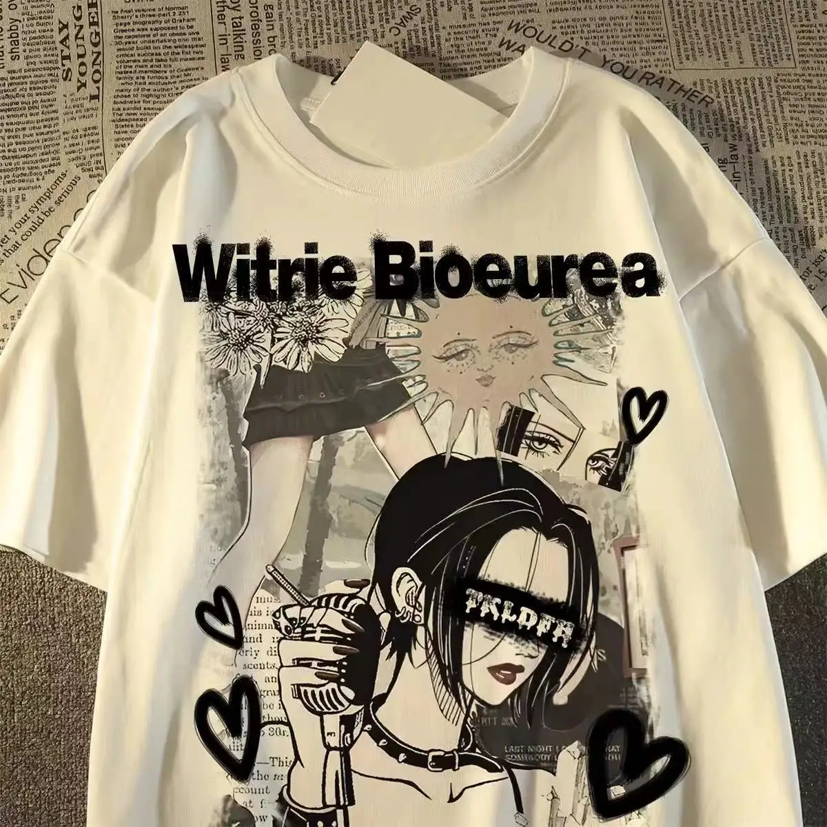 

Pure cotton American retro summer new short sleeved trendy brand men and women T-shirts versatile loose half-sleeved ins style