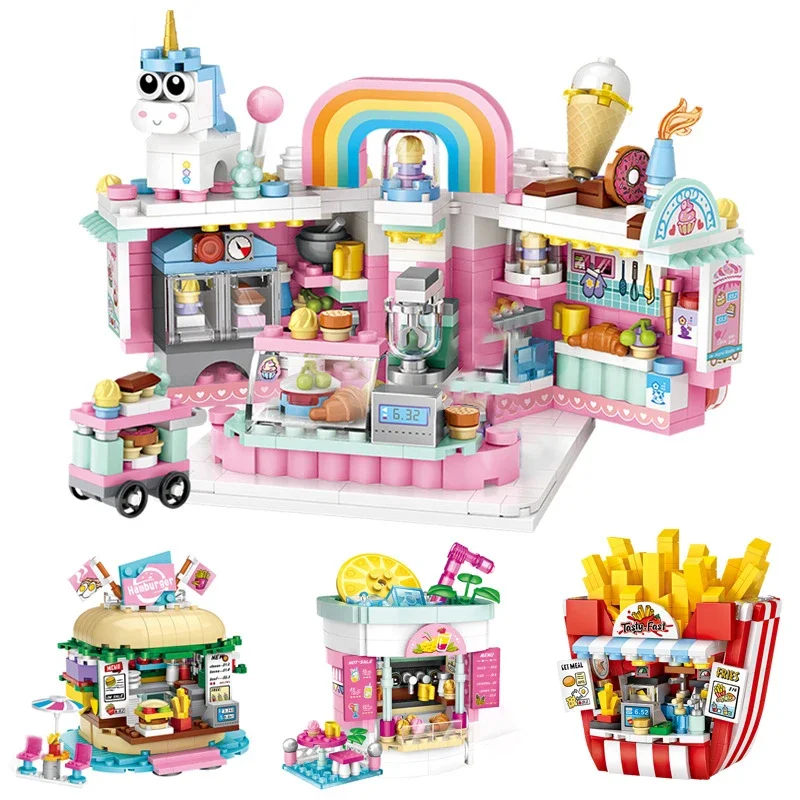 LOZ Mini строительные блоки, Детская Сборка DIY, городской пейзаж, Обучающие 3d подарки для мальчиков и девочек