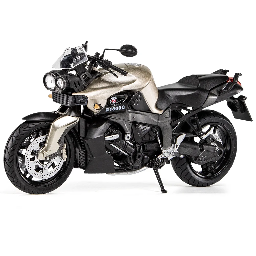 1:12 R1800C 합금 오토바이 모델 다이캐스트 금속 Vehicl Moto Autocycle Shork-Absorber 오프로드 Autobike 컬렉션 완구