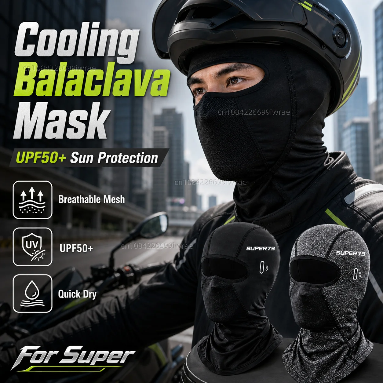 Lot de 1 masque FFP2 FFP3 respirant, vue de profil montrant les plis et l'élastique