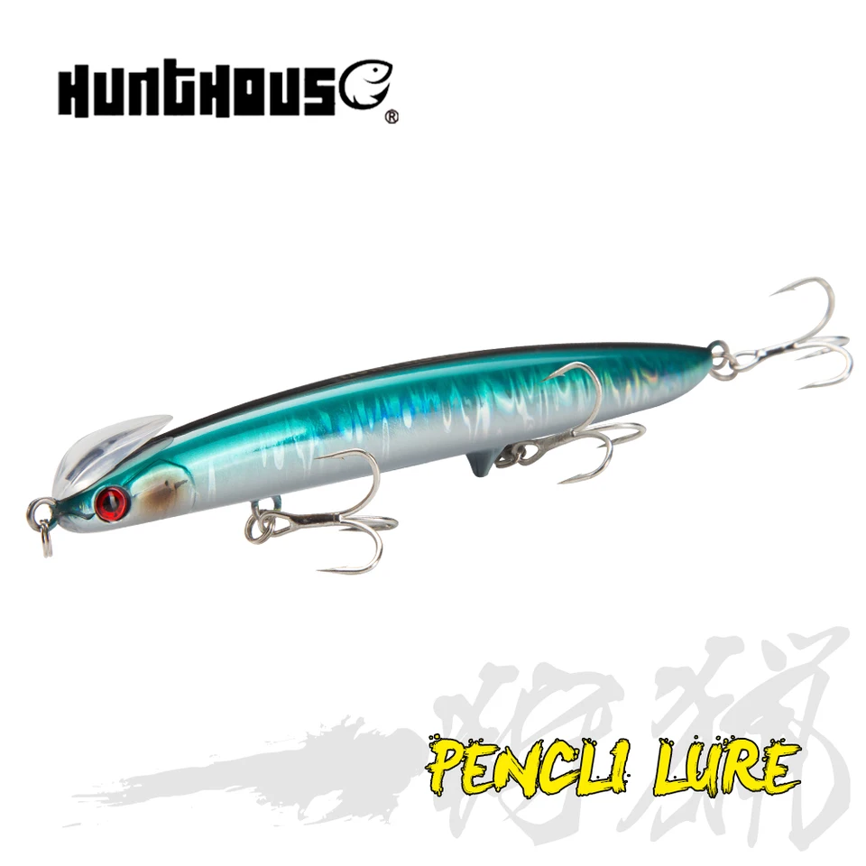 Hunthouse Fishing Frid Pencil Lure Sinking 125mm/38g Saltwater Long Casting  Wobblers Stickbait Jerkbait For Seabass Flatfish