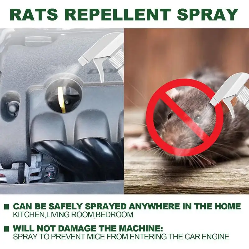 Peppermint Repellent Mice Repeller Mouse Repellent Spray Natural Armor Rodent Shield Trigger Sprayer Household Accessories