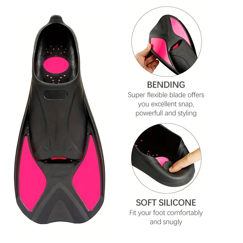 Gugmoy Limited Edition Swimming Training Fins,Comfortable Silicone Swim Fin for Swimming and Diving 4