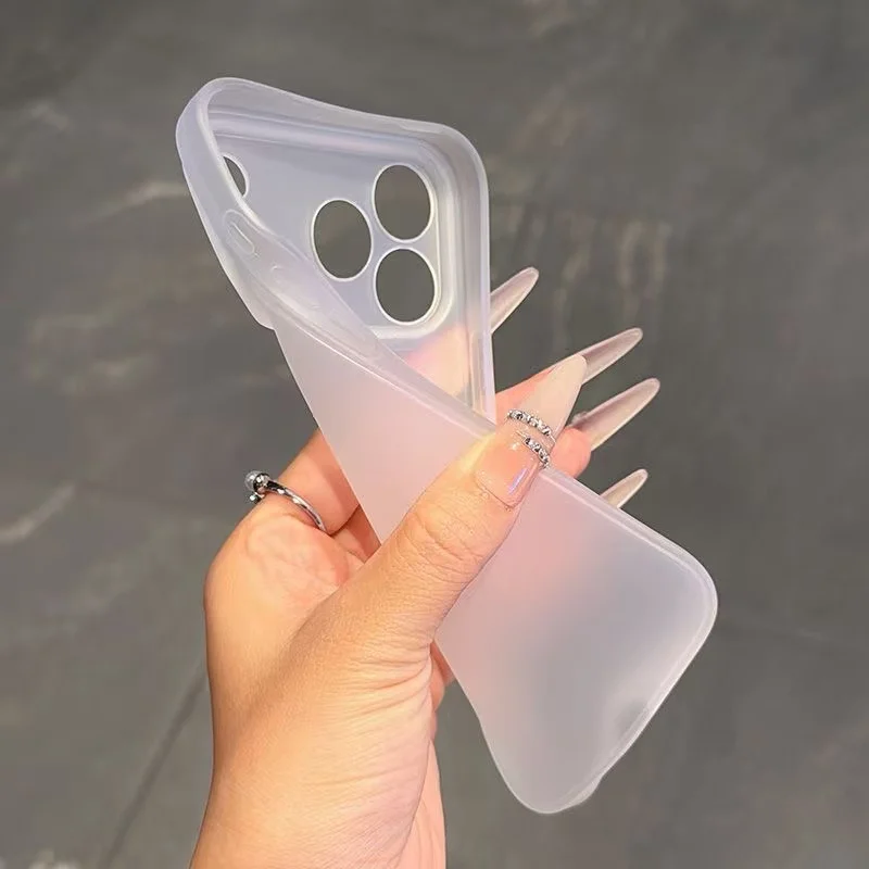 Luxury Ultra Slim Matte Clear Colorful Soft Silicone Phone Case