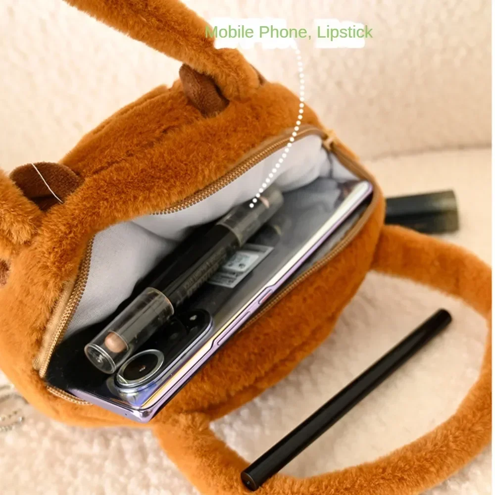 Cute Plush Tote Bag Water Guinea Pig Handbag