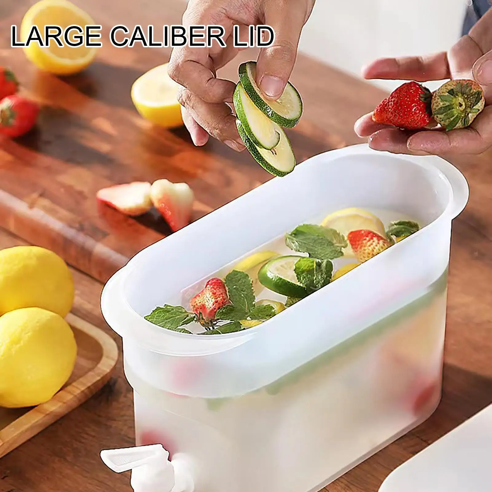 Cold Water Kettle With Faucet Beverage Dispenser 2.8L WaterJug Lemonade Juice Container Water Pitcher For Kitchen Refrigerator