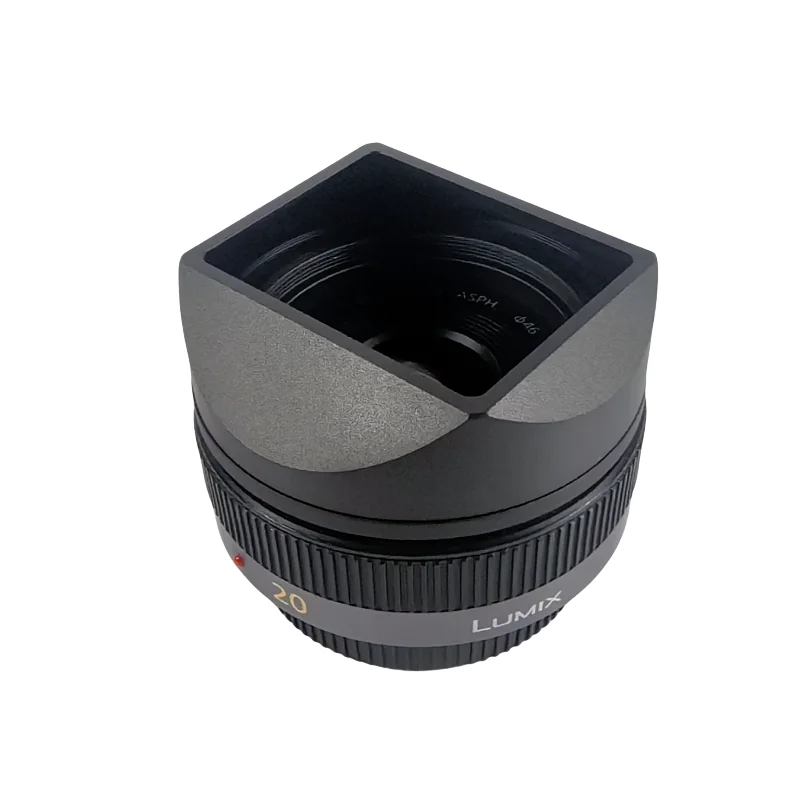 Metal Square Lens Hood With Cap for Panasonic LUMIX G 20mm F1.7 I