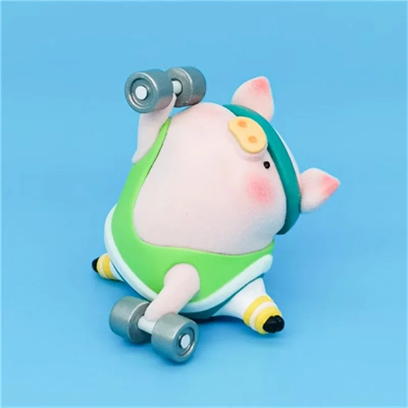 Lulu - The Fitness Club コレクションフィギュア新品未開封 Lulu The Piggy The Fitness Club Series Cute Lulu Pig Figures