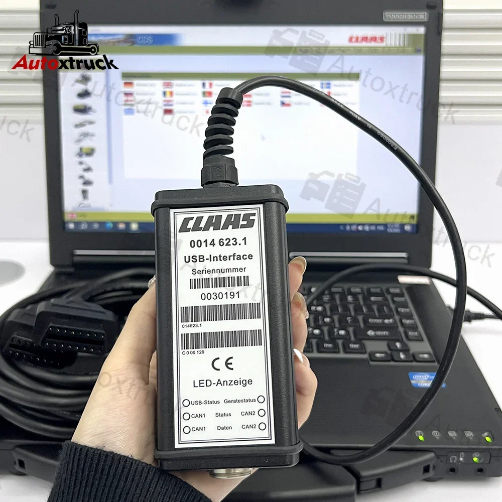 

Interface 2021 MetaDiag CLAAS CANBUS agriculture construction truck tractor For CLASS diagnostic tool CF53 Laptop