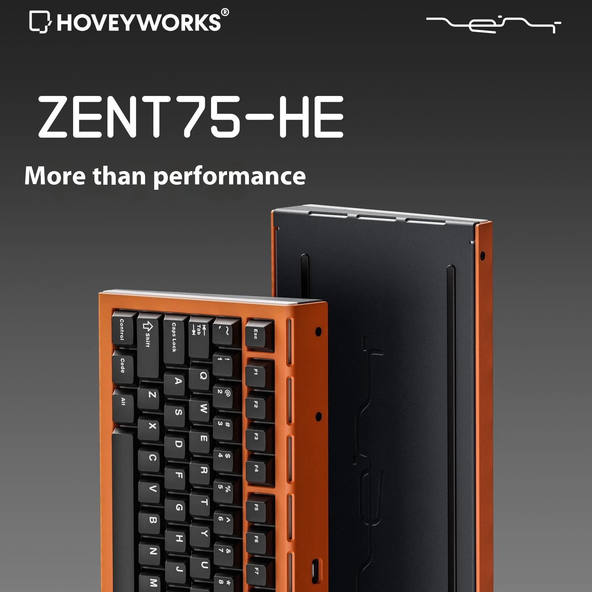 HOVEY WORKS ZENT75-HE Wired Keyboard Magnetic Switch