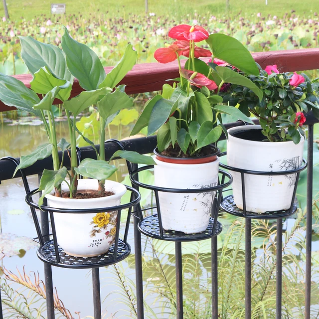 Kis Vasvirág Állvány Erkély Tároló Korlát Lógó Virág Edény