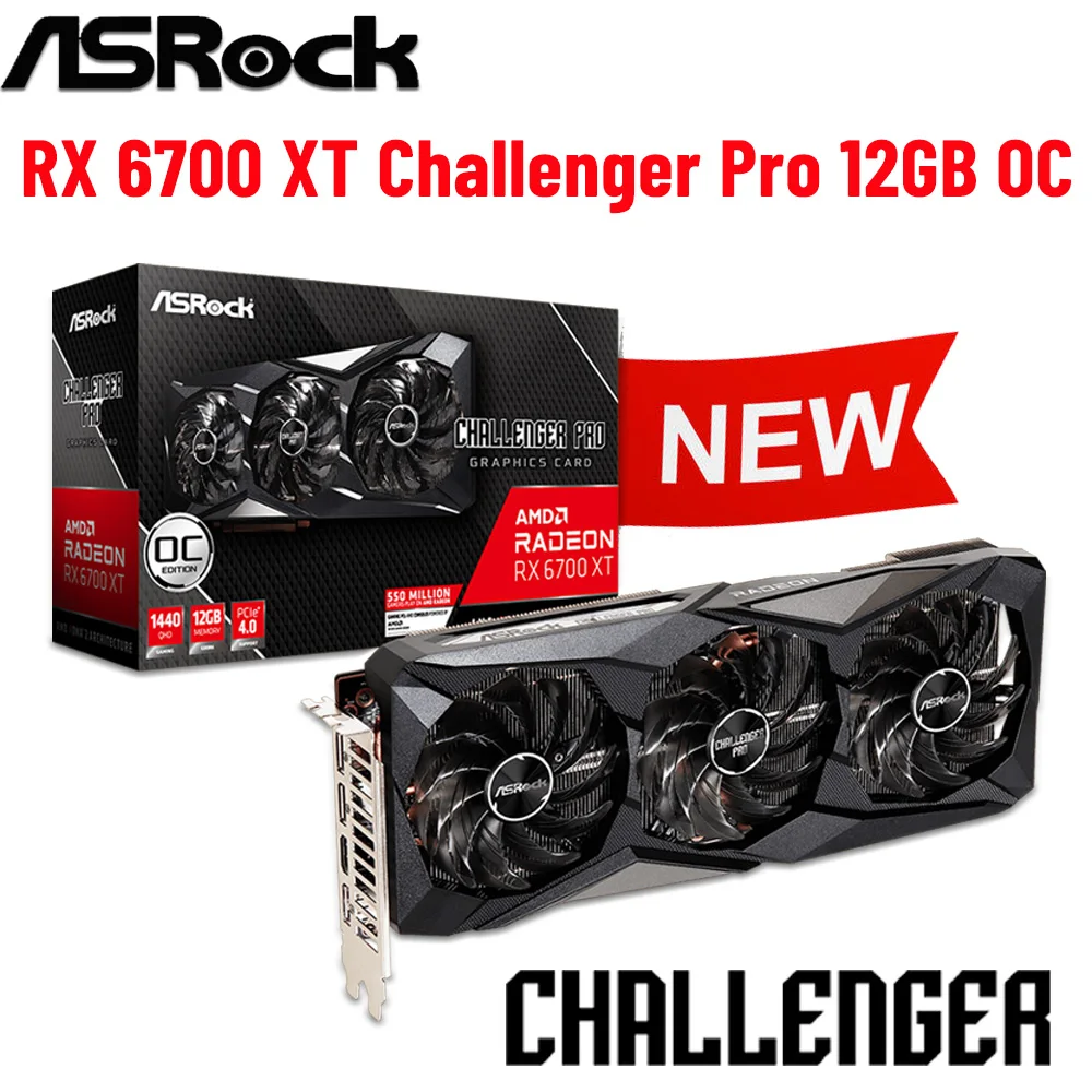 RX 6700 XT Graphics GDDR6 16000MHz RX 6700XT Video Card PCI Express 4.0 16X  8pin+8pin AMD RX6700xt GPU DisplayPort 6700XT New