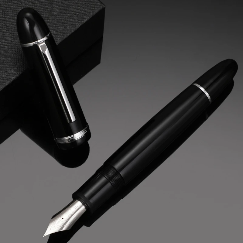 

Ручка перьевая JinHao X159 черная акриловая, 0,5 мм, с тонким наконечником