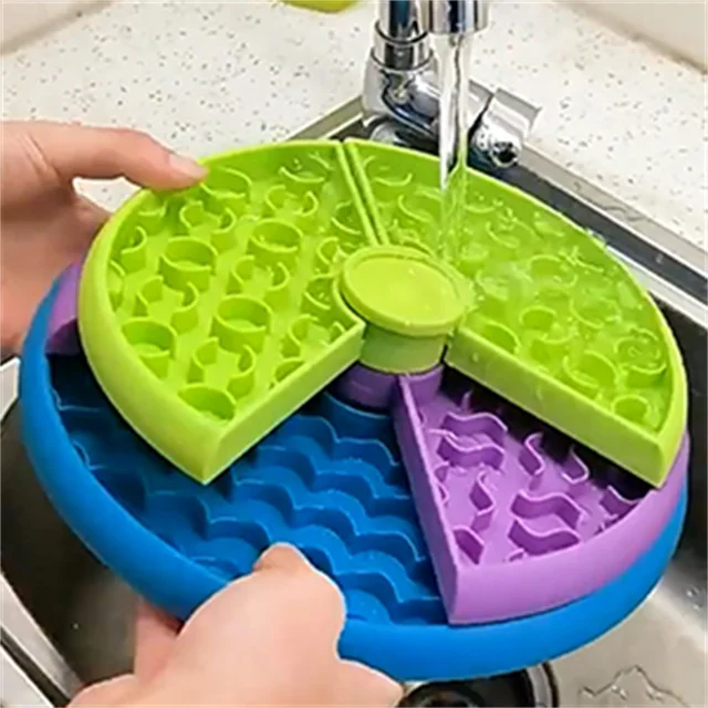 Pet supplies Slow food bowl anti choking cat bowl dog basin puzzle feeder healthy pet rotating game board 5