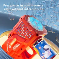 10 hole automatic bubble machine toy children's handheld space bubble gun electric light without battery bubble water 4