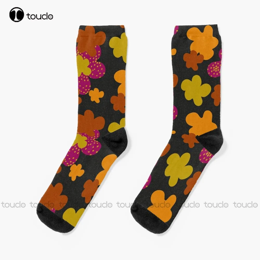 

Grandma'S Vibe Socks Vintage Flower Pattern Street Skateboard Socks 360° Digital Print Christmas New Year Gift Custom Gift Retro