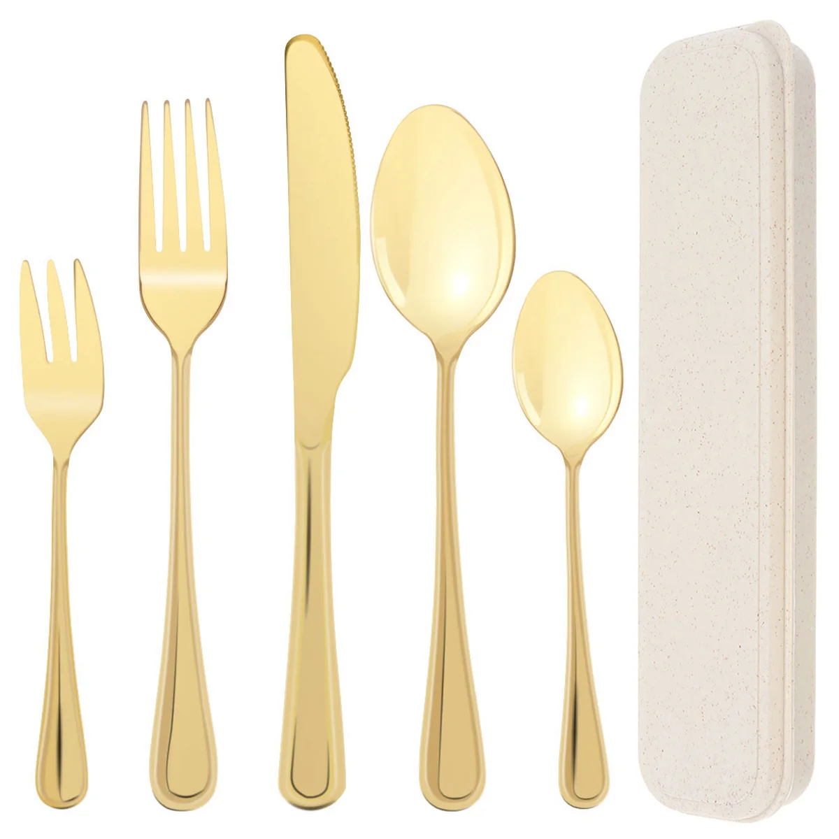 

Appearance Simple Beautiful Portable Stainless Steel Flatware Set with Tableware Box