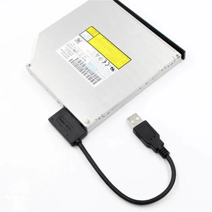USB Adapter 6P+7P CD/DVD-ROM SATA to USB 2.0 Converter Cable