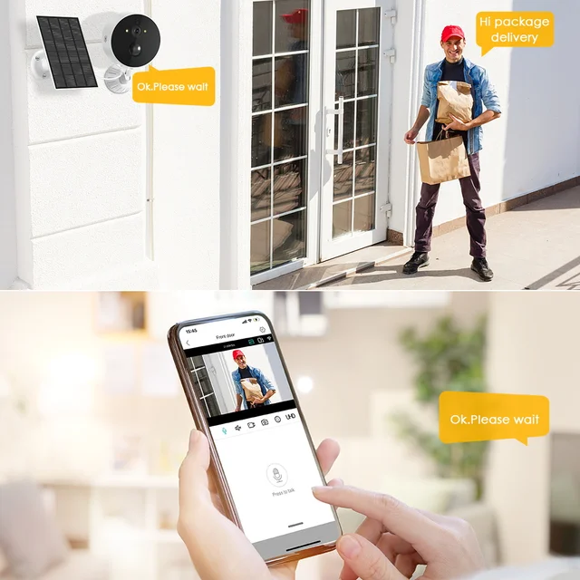 Besder WiFi Solar Camera Outdoor Human Detection Security IP Camera Solar Panel Recharge Battery CCTV Video Surveillance Cameras 5